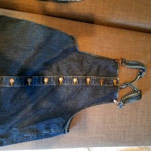 Denim jumper dress,like new
